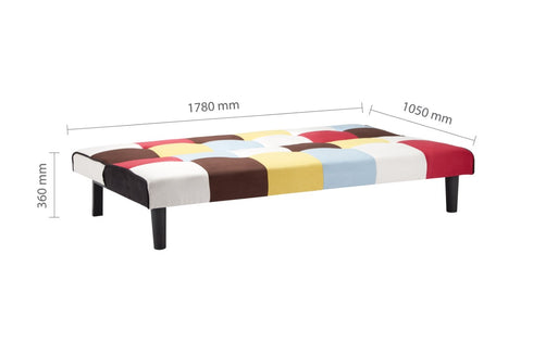 Aurora Rainbow Patched Sofa Bed